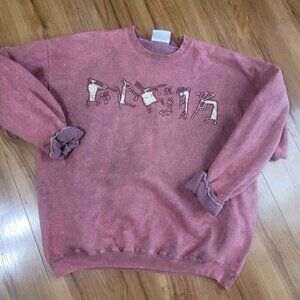 Vintage 90's Kokopelli Native Print Crewneck